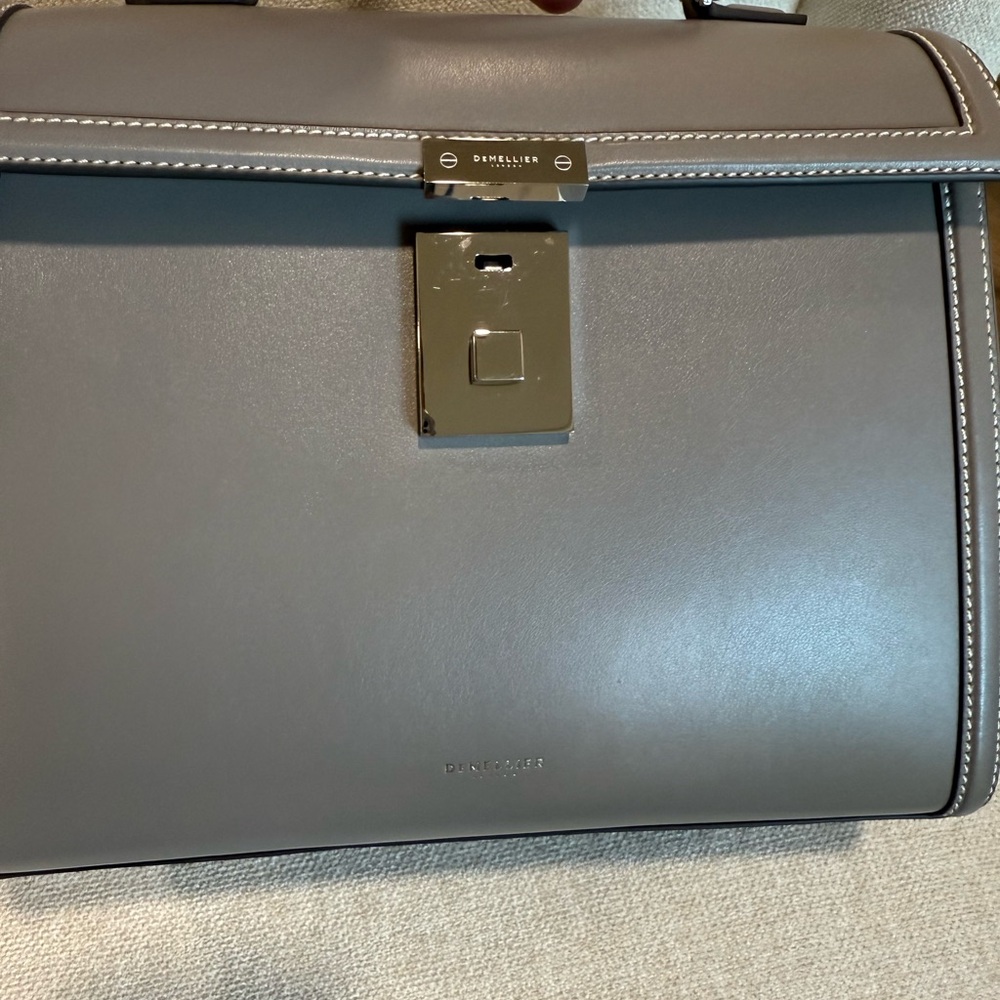 Demellier Midi Paris in Stone Grey - Picture 3 of 14